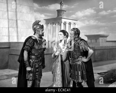 Antonius und CLEOPATRA 1946 Gabriel Pascal Productions film aus l: Basil Sydney als Rufio, Leigh, Claude Raines als Caesar Stockfoto