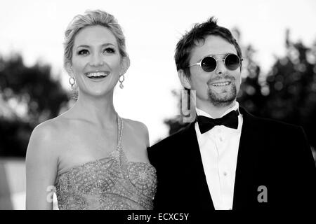 Venedig, Italien - 29 AUGUST: Schauspielerin Kate Hudson und Matt Bellamy Sänger besuchen "The nur ungern fundamentalistischen" Premiere während th Stockfoto