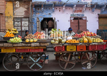 Indische Obstmarkt, Jodhpur, Indien Stockfoto