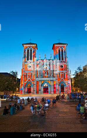Saga-Licht-Show in San Antonio, TX Stockfoto