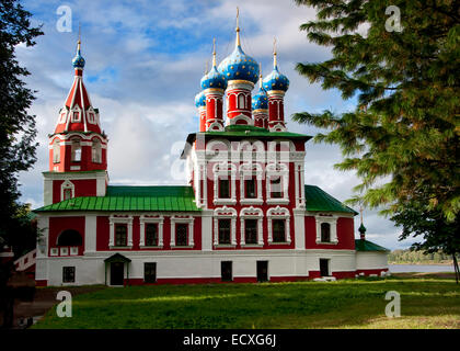 Kirche von St. Dmitry auf das Blut im Norden Russlands Uglitsch. Stockfoto