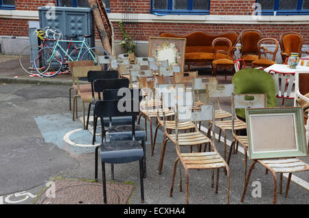Lille Braderie, Rijssel Frankreich. Stockfoto