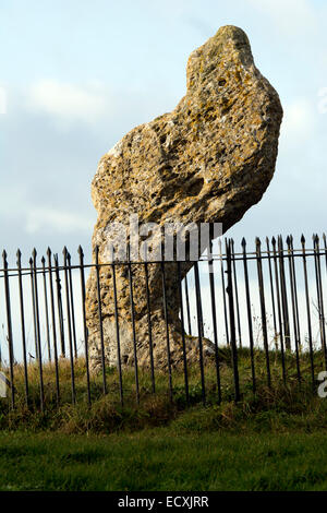 Der King-Stein an den Rollright Stones, Oxfordshire, Vereinigtes Königreich Stockfoto