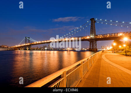 Williamsburg Bridge East River Stockfoto