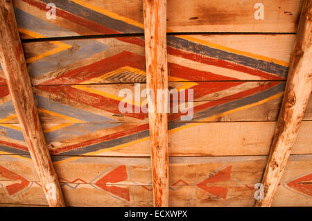 Mission Kunst, Mission San Antonio de Pala, Pala-Indianer-Reservat, California Stockfoto