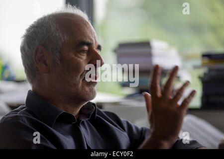 Mathematiker und Risiko-Guru, Professor Sir David Spiegelhalter am Centre for Mathematical Sciences University of Cambridge. Stockfoto