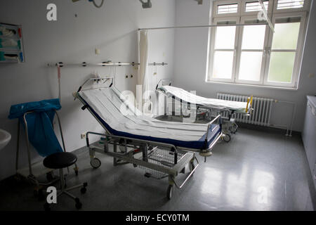 Freie Betten des DRK-Krankenhauses (Deutsches Rotes Kreuz - DRK)) in Berlin (siehe Beschreibung..) Stockfoto