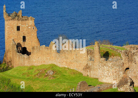 Urquhart Castle, Loch Ness, Highlands, Schottland, Vereinigtes Königreich, Europa Stockfoto