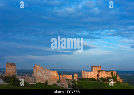 Galliard Burg Château-Gaillard, Les Andelys, Seine-Tal, Normandie, Frankreich Stockfoto