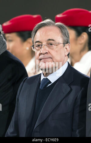 Marrakesch, Marokko. 20. Dezember 2014. Florentino Perez (Real) Fußball: Real Madrid-Präsident Florentino Perez nach dem Gewinn der FIFA Club World Cup Marokko 2014 Finale match zwischen Real Madrid 2: 0 San Lorenzo im Stade de Marrakech in Marrakesch, Marokko. © Maurizio Borsari/AFLO/Alamy Live-Nachrichten Stockfoto