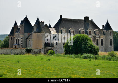 À la Découverte du Château de Boucard, au Coeur des Vignobles du Coeur de France. Stockfoto