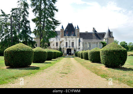 À la Découverte du Château de Boucard, au Coeur des Vignobles du Coeur de France. Stockfoto