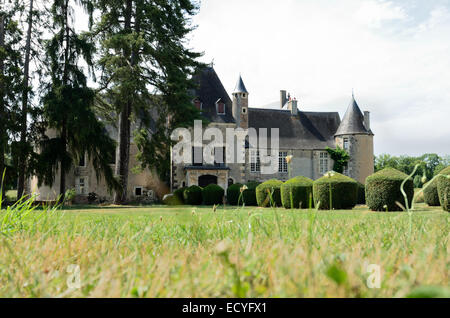 À la Découverte du Château de Boucard, au Coeur des Vignobles du Coeur de France. Stockfoto