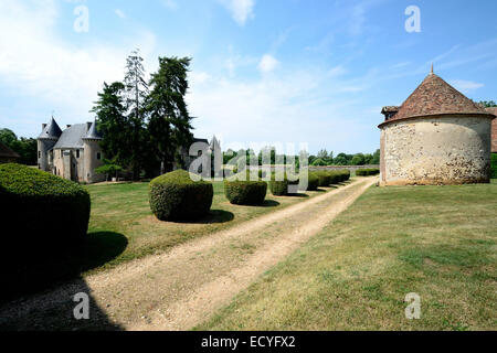 À la Découverte du Château de Boucard, au Coeur des Vignobles du Coeur de France. Stockfoto