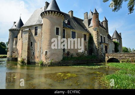 À la Découverte du Château de Boucard, au Coeur des Vignobles du Coeur de France. Stockfoto