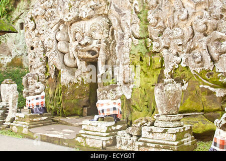 Goa Gajah Tempel (Elephant Cave) auf Bali, Indonesien Stockfoto