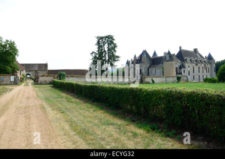 À la Découverte du Château de Boucard, au Coeur des Vignobles du Coeur de France. Stockfoto