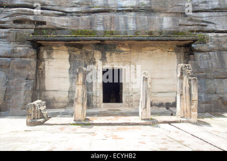 Udayagiri Höhlen in der Nähe von Sanchi in Madhya Pradesh, Indien Stockfoto