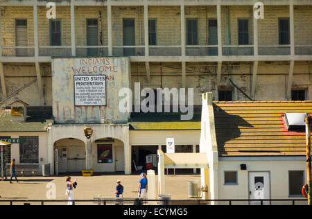 Alcatraz Insel Nationalpark in San Francisco CA Stockfoto