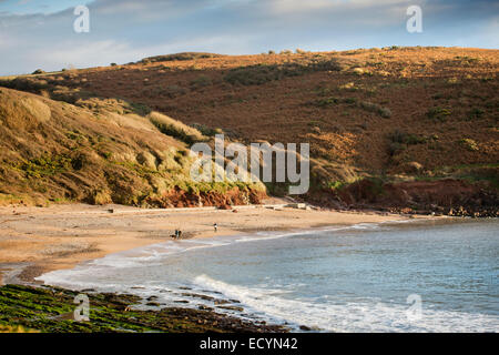 Manorbier Bay an der Küste von Pembrokeshire, South Wales UK Stockfoto