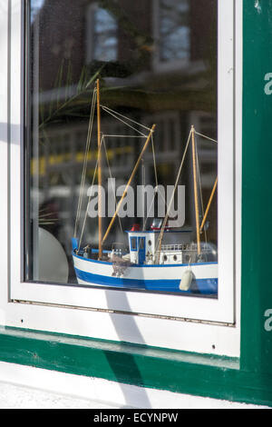 Dorfzentrum, in Winter, Nordsee-Insel Spiekeroog, Niedersachsen, Deutschland, Europa Stockfoto