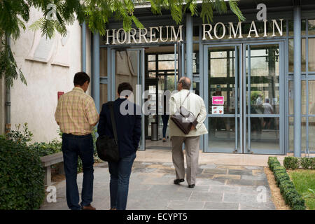 Horreum Romain Museum. Narbonne. Frankreich. Das Horreum ist das einzige Gebäude aus klassischer Zeit, die noch in gesehen werden kann Stockfoto