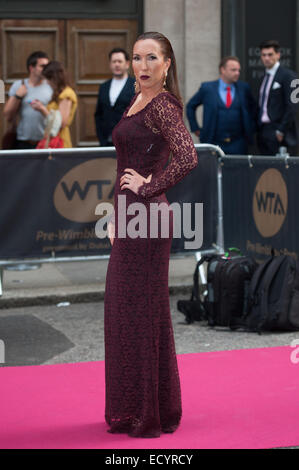 WTA-Pre-Wimbledon-Party statt am Kensington Roof Gardens - Ankünfte.  Mitwirkende: Jelena Jankovic wo: London, Vereinigtes Königreich bei: 19. Juni 2014 Stockfoto