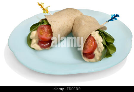 Chicken Salat wickeln Stockfoto