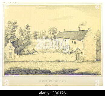 Eine Illustration aus Eves Werk von 1860 zeigt Tab. 103, eine detaillierte Darstellung, die sich auf eine spezifische historische oder architektonische Studie bezieht, die zum umfassenderen Verständnis des Themas beiträgt. Stockfoto