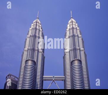 Die Petronas Towers (Menara Berkembar Petronas), Jalan Ampang, Kuala Lumpur, Federal Territories, Malaysia Stockfoto