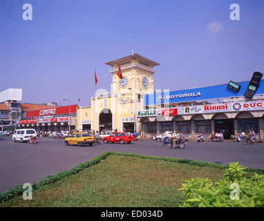 Markt, Eingang, Ben-Thanh-Markt, Phan Bội Châu, Bến Thành, Ho-Chi-Minh-Stadt (Saigon), sozialistische Republik von Vietnam Stockfoto