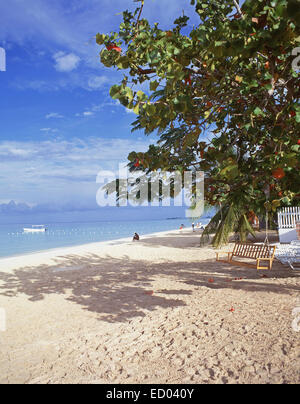 Negril Beach, Negril, Westmoreland Parish, Jamaika, große Antillen, Caribbean Stockfoto