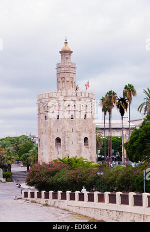 Gold-Turm in Sevilla, Spanien Stockfoto