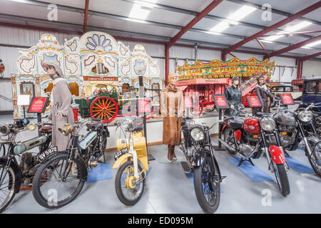 England, Yorkshire, Filey, Scarborough Fair Collection, Oldtimer Motorräder Stockfoto