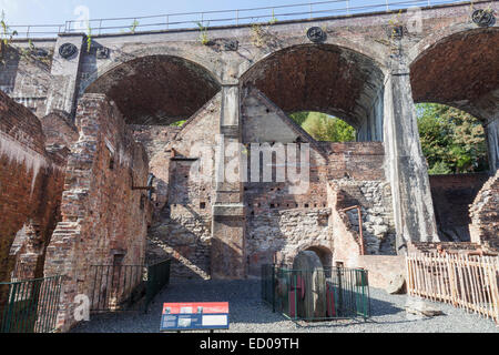 England, Shropshire, Ironbridge, Colbrookdale Museum von Eisen, die oberen Werke Stockfoto