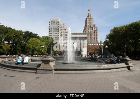 Washington Square Park Greenwich Village Manhattan New York USA Stockfoto