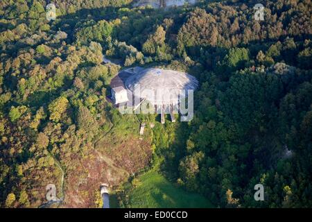 Frankreich-Pas De Calais Wizernes ehemalige Bunker des zweiten Weltkriegs und in ein Museum genannte Kuppel Helfaut (Antenne Stockfoto