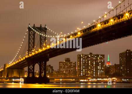 Manhattan Brücke über den East River, Manhattan, New York, USA Stockfoto