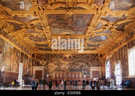 Der Doge Palast innen Venedig Italien TV000309 Stockfoto