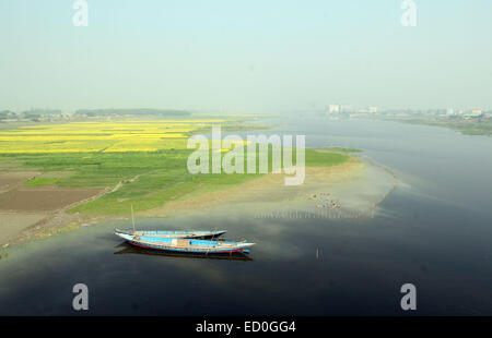 DHAKA vom 22. Dezember 2014. Landschaft Bangladesch. Stockfoto