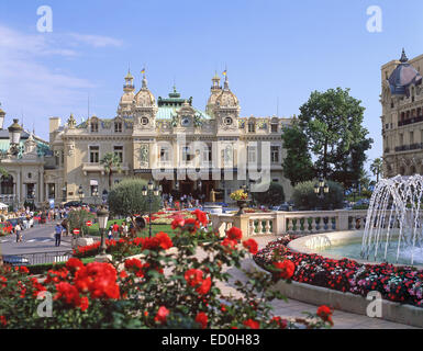 Place du Casino, Monte Carlo Kasino (Casino de Monte-Carlo), Fürstentum Monaco, Monte Carlo Stockfoto