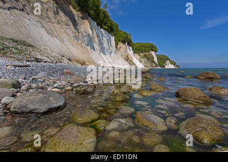 Steilküste mit den Kreidefelsen im Nationalpark Jasmund, Rügen, Mecklenburg-Western Pomerania, Deutschland Stockfoto