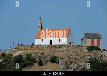 Ile de Bréhat, Chapelle Saint-Michel, Cotes-d'Armor, Bretagne, Frankreich Stockfoto