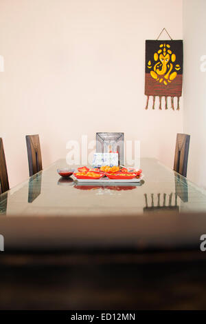 Niemand Snacks Essen Zimmer bereit Stockfoto