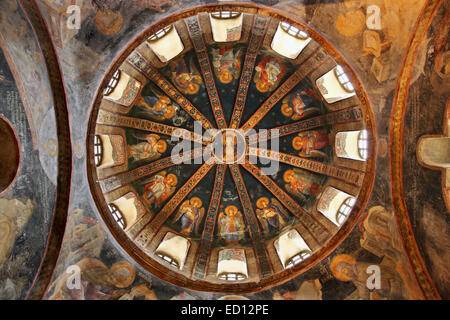 Einer der Kuppeln in Chora-Kirche (oder Chora Museum), Istanbul, Türkei Stockfoto