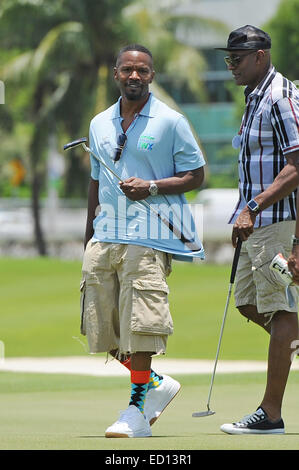 Jamie Foxx besucht die 10. jährlichen Irie Wochenende Celebrity Golf Turnier Featuring: Jamie Foxx Where: Miami Beach, Florida, USA bei: 20. Juni 2014 Stockfoto