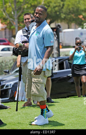 Jamie Foxx besucht die 10. jährlichen Irie Wochenende Celebrity Golf Turnier Featuring: Jamie Foxx Where: Miami Beach, Florida, USA bei: 20. Juni 2014 Stockfoto