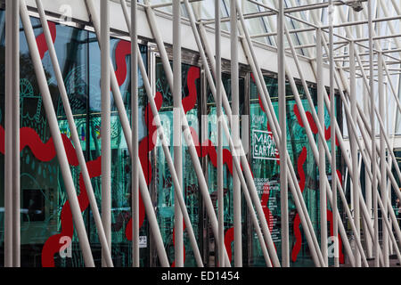 Temporäre Empfangsgebäude für die Expo 2015 in Mailand, Italien Stockfoto