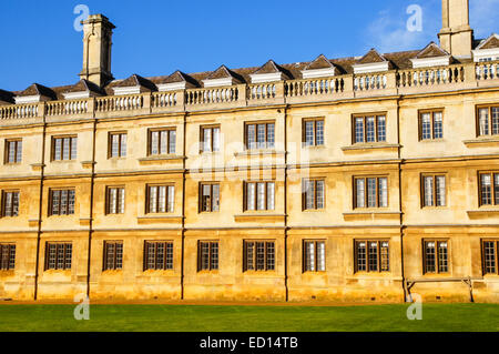 Der University of Cambridge, Fenster des Clare College in Cambridge Cambridgeshire England Vereinigtes Königreich Großbritannien Stockfoto