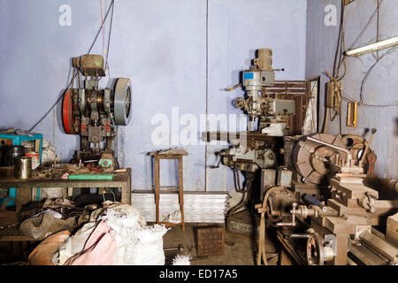 Ländliche Maschinenfabrik niemand Stockfoto